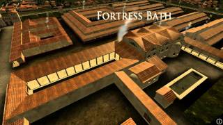 Animation of ancient Roman Fort in Caerleon Wales [upl. by Terra]