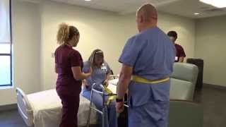 Physical Therapy Transfer Training  How To Transfer From Wheelchair To Bed [upl. by Yennek]