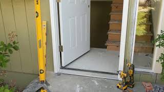 Jeld Wen Front Door Installation  Really crappy products and craftsmanship PART 1 [upl. by Hamaso]