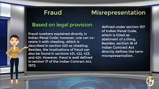 What is Difference Between Fraud amp Misrepresentation [upl. by Kerrie]