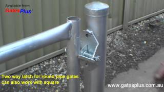 Gate Latch 2 way for round pipe and square [upl. by Imeka]