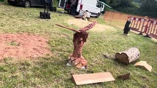 A fabulous range of wooden sculpture at Caerleon festival 2024 [upl. by Pardew]