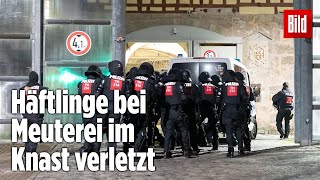 Gefängnismeuterei Polizei stürmt Knast in Thüringen  JVA Untermaßfeld [upl. by Curr41]